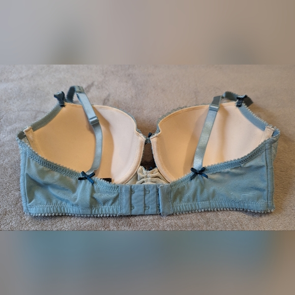 Heidi Klum Intimates turquoise lace underwire bra 34D - Picture 5 of 7